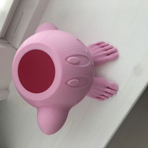 Free STL file kirby with feet planter・3D printer model to download・Cults